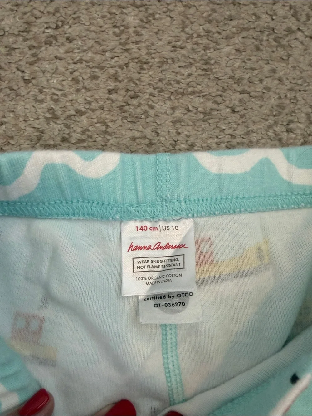 Hanna Andersson Boat PJ Set. 10
